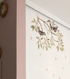 OH DEER - Muurstickers Muurschilderingen - Bloeiende tak en vogels