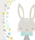 SWEET BUNNIES - Kinderposter - Baby konijn en bloemen
