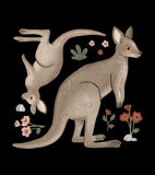 LILYDALE - Big Muurstickers - De kangoeroes