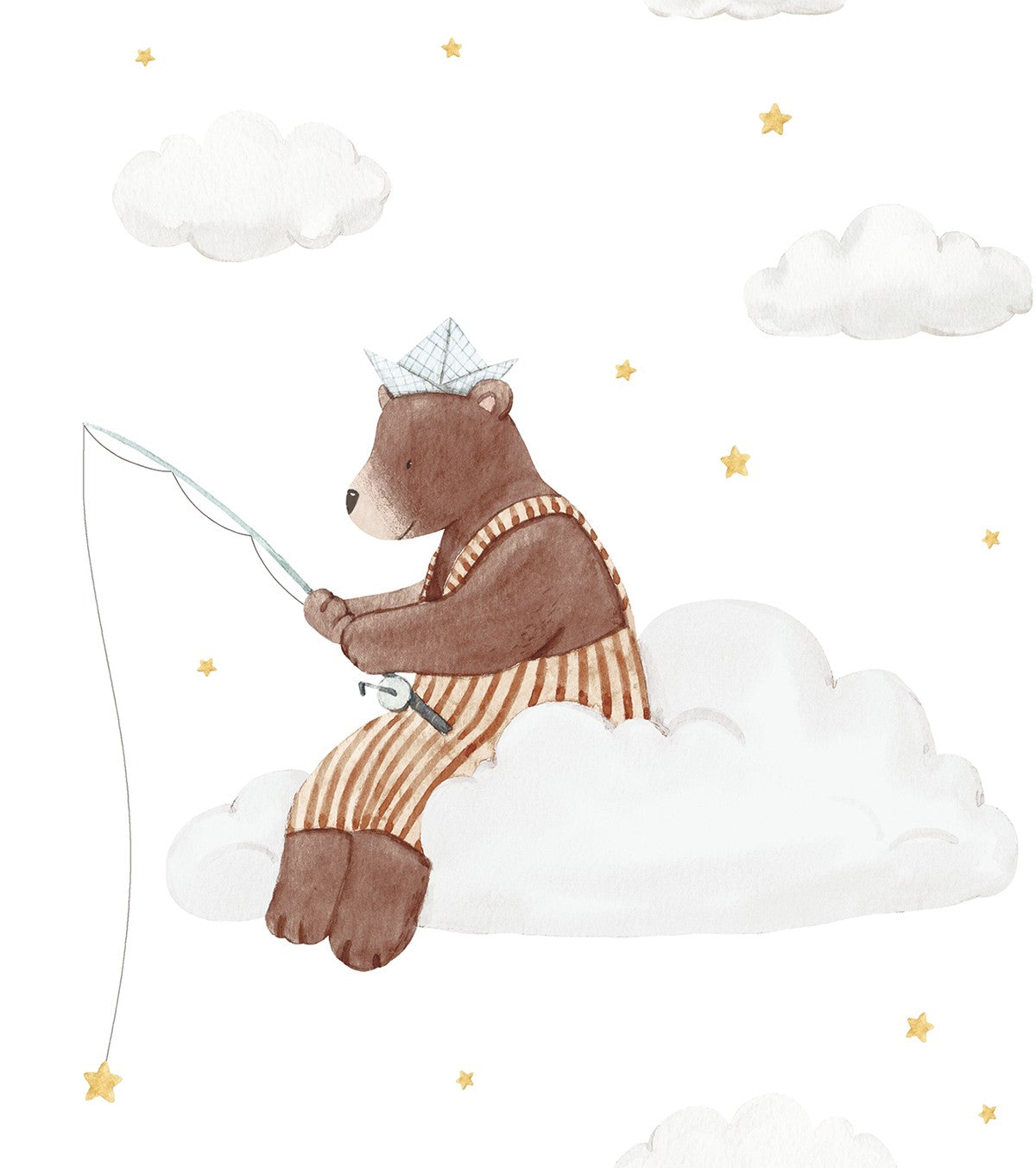 GENTLE FRIENDS - Set van 4 Posters - Konijn, beer, vos, luchtballonnen